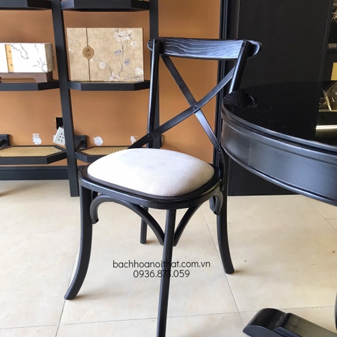 GHẾ ĂN BISTRO GỖ ASH MẶT NỆM - GAG48