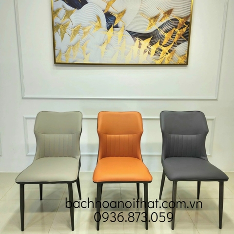 GHẾ ĂN BỌC DA CHÂN SẮT NHẬP KHẨU