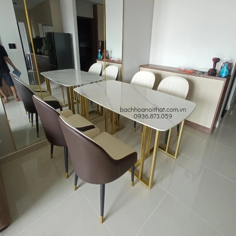 BÀN ĂN MẶT ĐÁ CERAMIC - BAMD19