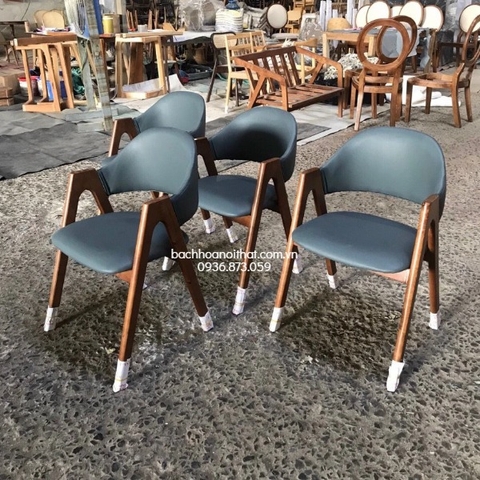 BỘ BÀN ĂN GỖ TỰ NHIÊN 4 GHẾ CHỮ A - BBA38