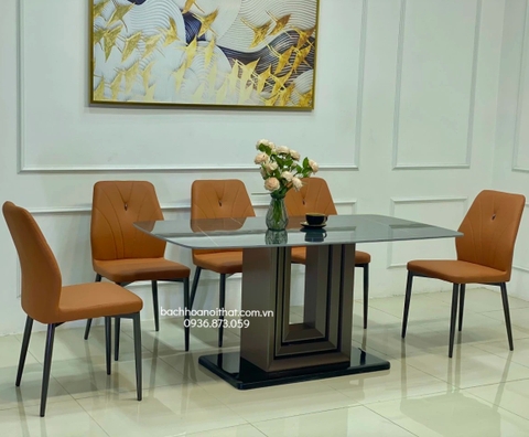 BÀN ĂN NHẬP KHẨU MẶT ĐÁ CHÂN SẮT - BAMD152