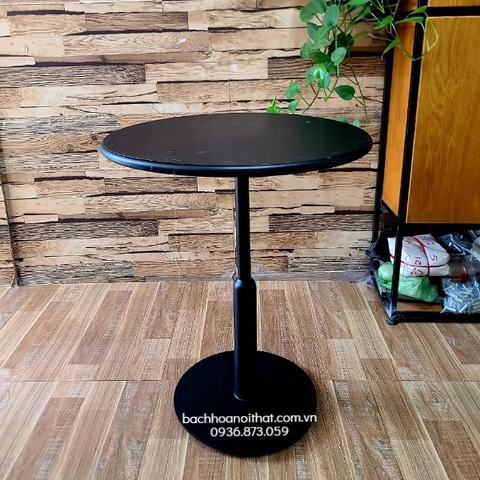 Bàn Caphe Tròn Chân Sắt Mặt Tôn - BCF73