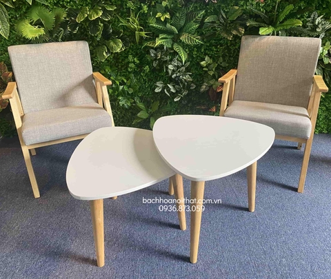 GHẾ SOFA TAY DẸT ĐƠN GỖ CAO SU - SFG02