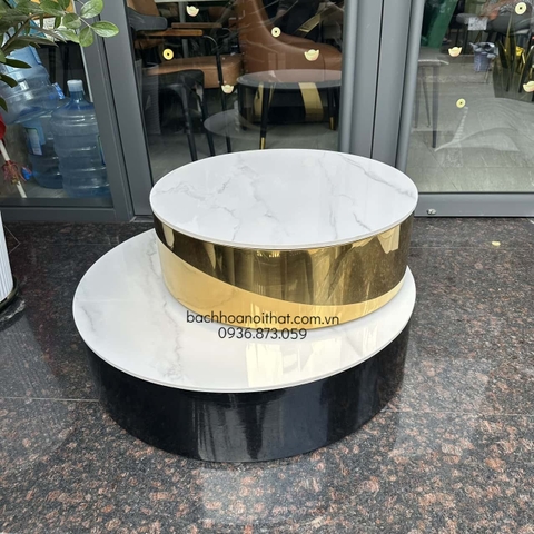 BÀN SOFA INOX MẠ VÀNG - BT127