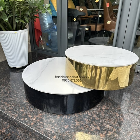 BÀN SOFA INOX MẠ VÀNG - BT127