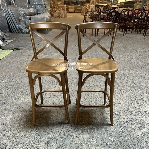GHẾ BAR BISTRO GỖ SỒI - BAR27
