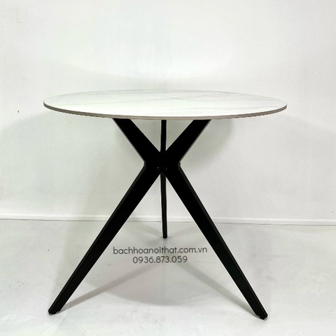 BÀN CAFE MẶT ĐÁ CERAMIC CHÂN SẮT - BCF64
