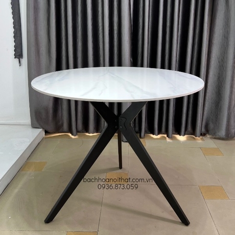 BÀN CAFE MẶT ĐÁ CERAMIC CHÂN SẮT - BCF64