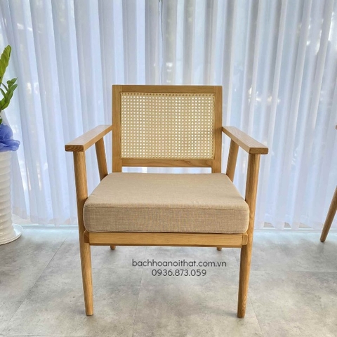 GHẾ SOFA MÂY TỰA LƯNG GỖ ASH - SFG27