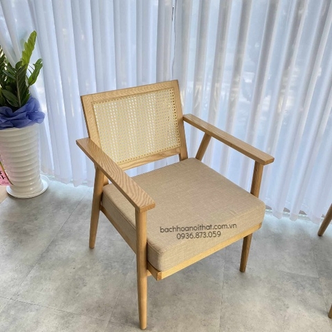 GHẾ SOFA MÂY TỰA LƯNG GỖ ASH - SFG27