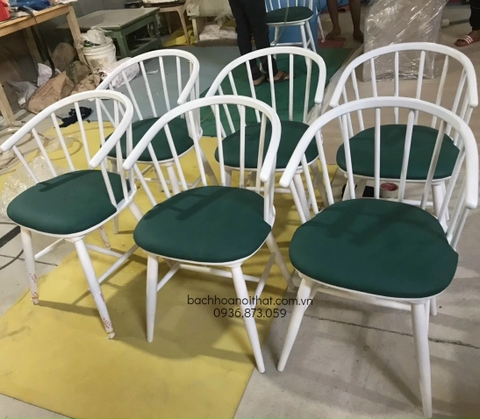 GHẾ 9 NAN GỖ CAO SU - GAG03