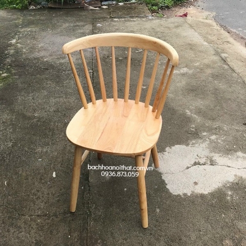 GHẾ 9 NAN GỖ CAO SU - GAG03