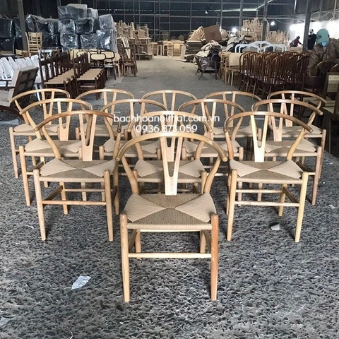 GHẾ GỖ ASH WISHBONE ĐAN DÂY - GAG16