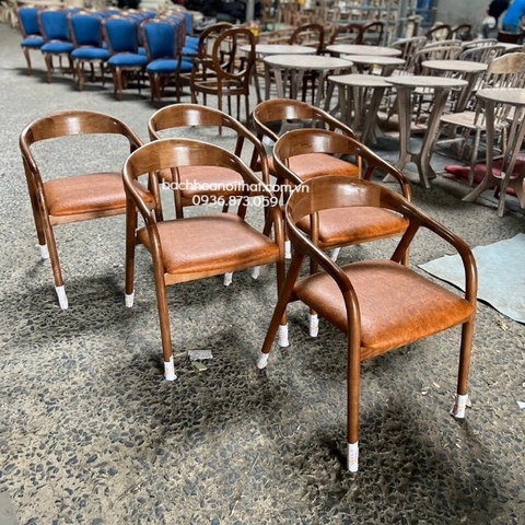 GHẾ NEVA CÓ TAY GỖ TẦN BÌ - GAG19