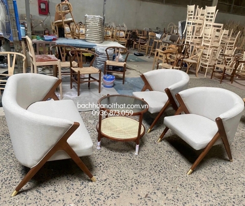 GHẾ SOFA MONROE CỔ ĐIỂN GỖ TẦN BÌ - SFG45