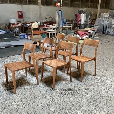 GHẾ GỖ SỒI MẶT VÁN - GAG76