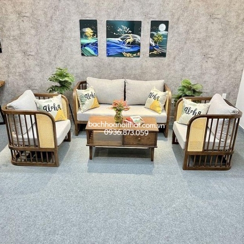 GHẾ SOFA MÂY INDOCHINE RUSTIC ĐƠN - SFG42