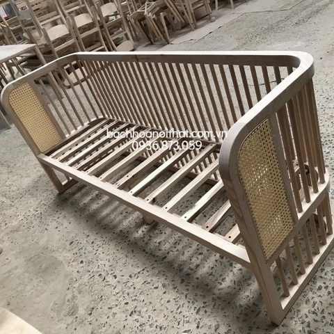 GHẾ SOFA MÂY RUSTIC ĐÔI PHONG CÁCH INDOCHINE - SFG43