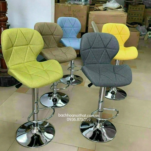 GHẾ BAR CÁNH BƯỚM CHÂN XOAY MẠ - BAR9