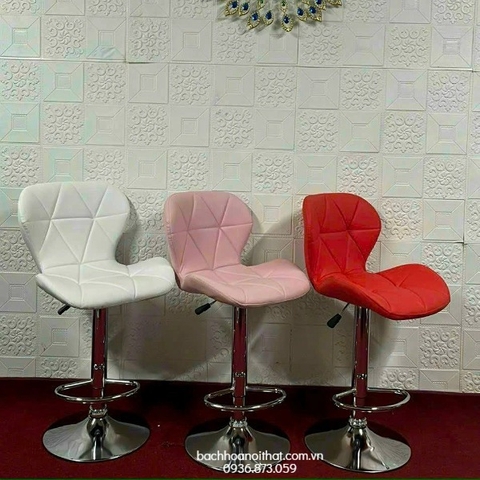GHẾ BAR CÁNH BƯỚM CHÂN XOAY MẠ - BAR9