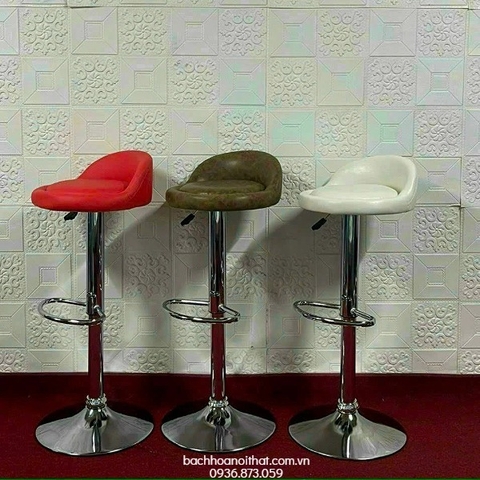 GHẾ BAR NỆM LƯNG THẤP CHÂN MẠ - BAR10