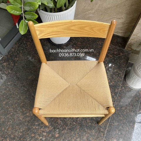 GHẾ GỖ CHÂN TIỆN ĐAN DÂY - GAG44