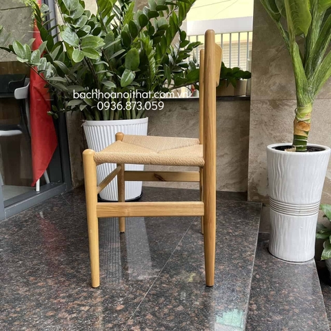 GHẾ GỖ CHÂN TIỆN ĐAN DÂY - GAG44