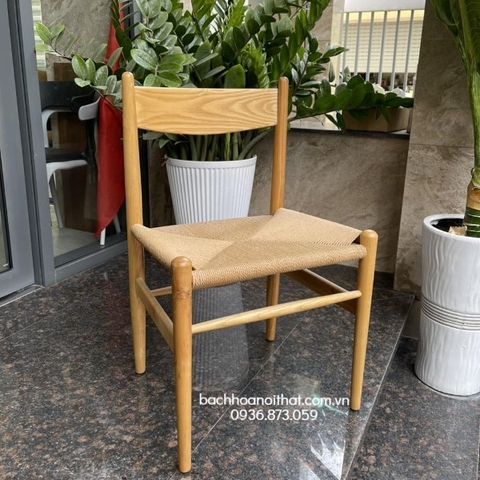 GHẾ GỖ CHÂN TIỆN ĐAN DÂY - GAG44