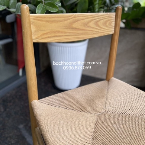 GHẾ GỖ CHÂN TIỆN ĐAN DÂY - GAG44