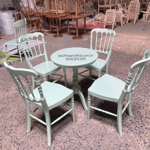 GHẾ NAPOLEON GỖ TỰ NHIÊN - GAG34