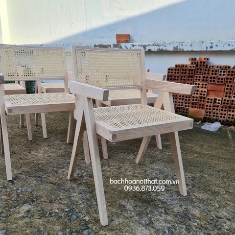 GHẾ VLEG CÓ TAY ĐAN MÂY - GAG41