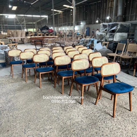 GHẾ GỖ SECCO TỰA ĐAN MÂY - GAG47
