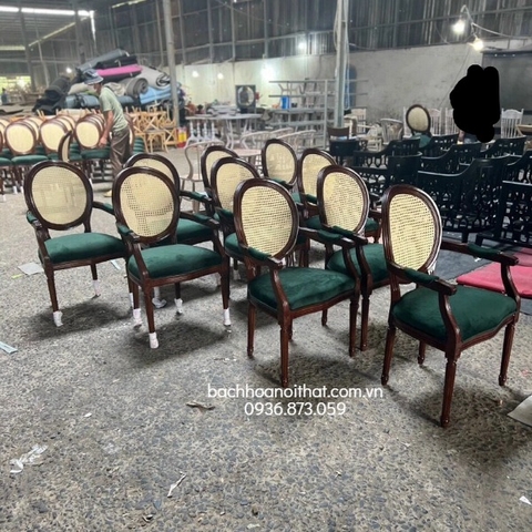 GHẾ LOUIS CÓ TAY TỰA MÂY - GAG49