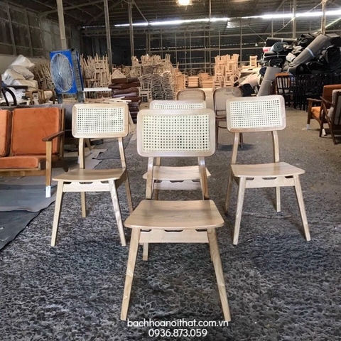 GHẾ BONAVISTA LƯNG MÂY MẶT GỖ - GAG59
