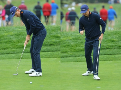 Cầm gậy gạt bóng chính xác như Justin Rose