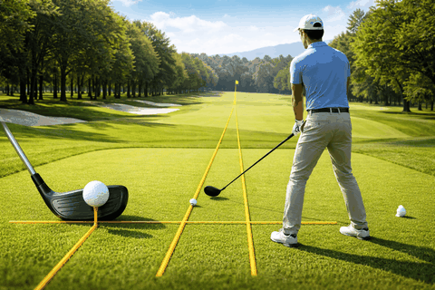 Căn chỉnh hướng đánh và mặt gậy đúng chuẩn ở tee box