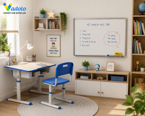 Góc học tập cho bé lớp 1 - Chuẩn bị đúng từ đầu giúp con học hiệu quả