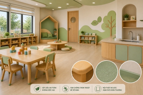 Tiêu Chuẩn Thiết Kế Trường Mầm Non Mới Nhất