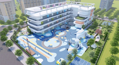Thiết kế trường mầm non đẹp - Chuẩn quốc gia & hiện đại 2026