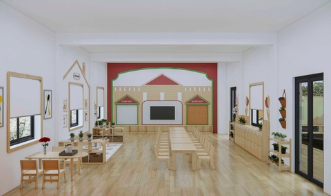 THIẾT KẾ – SẢN XUẤT – THI CÔNG NỘI THẤT TRƯỜNG MẦM NON