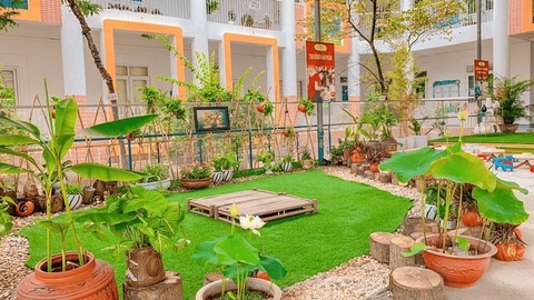 Chú trọng thiết kế không gian xanh cho các con