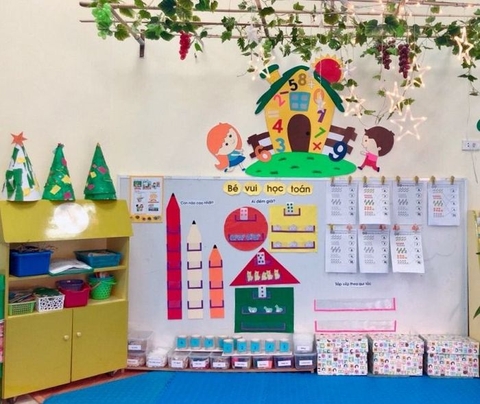 Khu vực học tập lớp mầm cho các bé