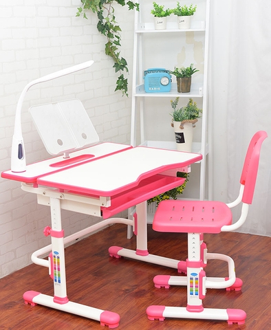 Bàn Học Tập Trẻ Em Điều Chỉnh Tiện Lợi VDTQ8 PLUS Hồng