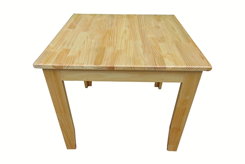 Bàn Gỗ Thông Hình Vuông