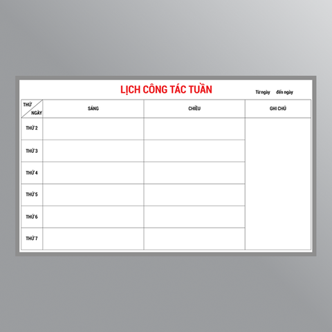 Bảng công tác tuần
