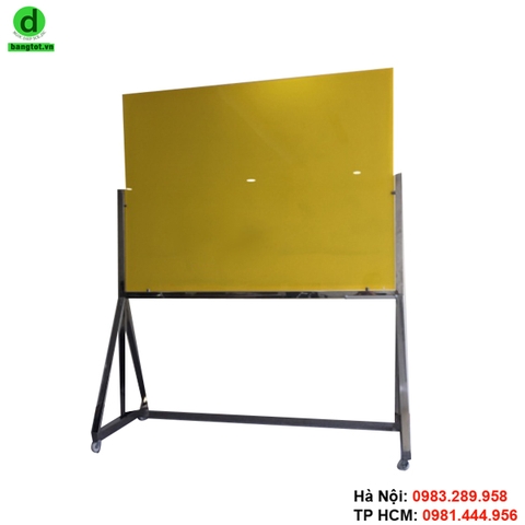 Bảng kính màu di động chân inox