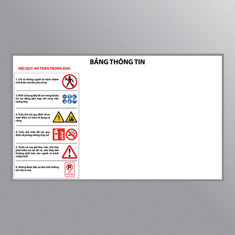 Bảng thông tin an toàn kho