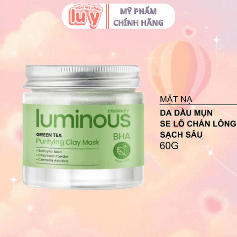 Mặt Nạ Đất Sét Colorkey Luminous Trà Xanh 60g