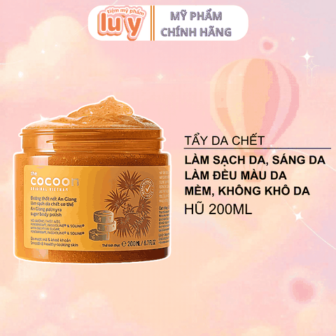 Tẩy Da Chết Cơ Thể Đường Thốt Nốt Cocoon Dạng Hũ 200ML