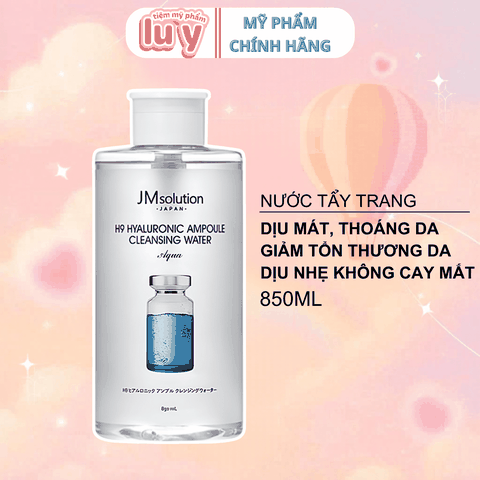 Nước Tẩy Trang JMsolution H9 Hyaluronic Ampoule 850ML
